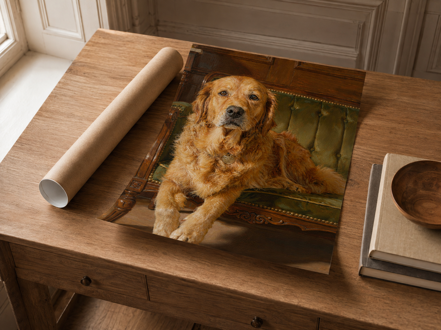 Personalised Fine-Art Pet Portrait Print
